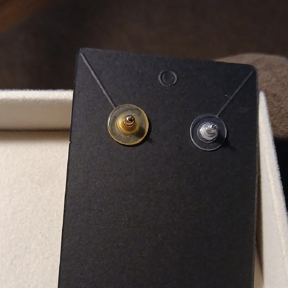 Kenneth Jay Lane Black and orange enamel Earrings - Picture 2 of 3